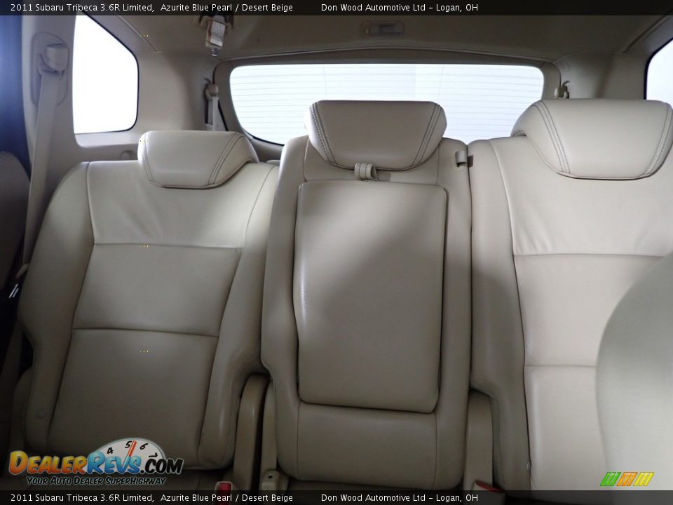2011 Subaru Tribeca 3.6R Limited Azurite Blue Pearl / Desert Beige Photo #20