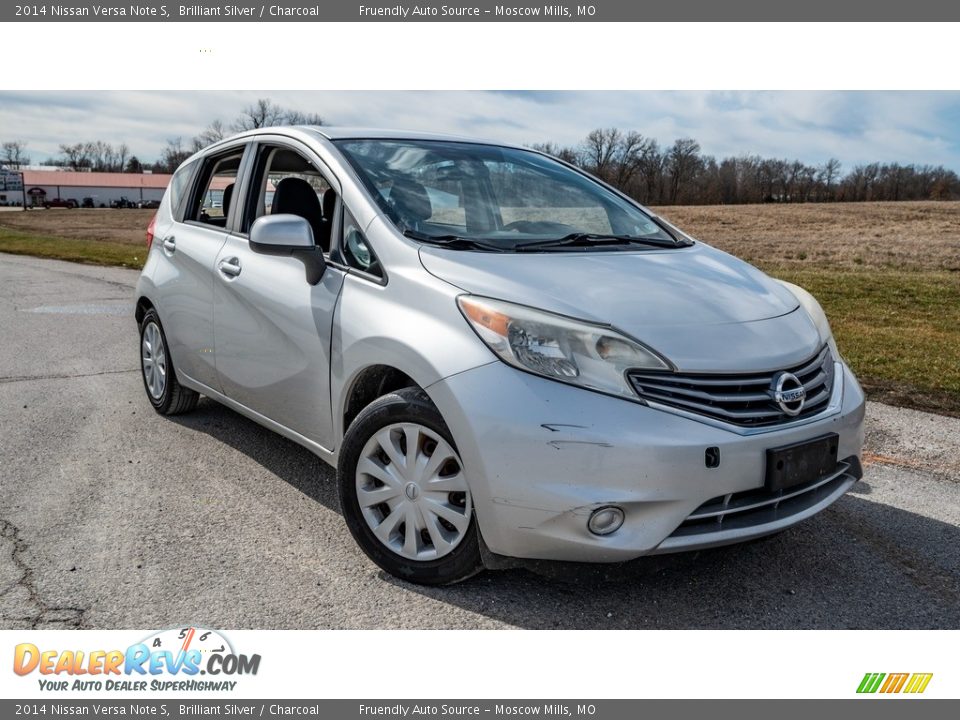 2014 Nissan Versa Note S Brilliant Silver / Charcoal Photo #1