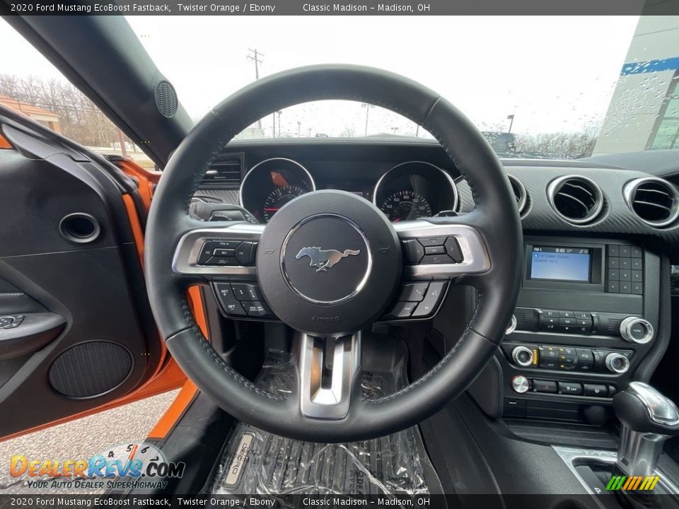 2020 Ford Mustang EcoBoost Fastback Steering Wheel Photo #9
