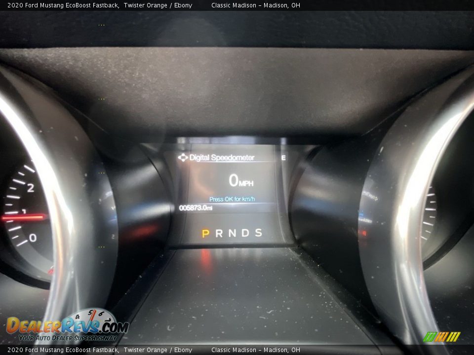 2020 Ford Mustang EcoBoost Fastback Twister Orange / Ebony Photo #10