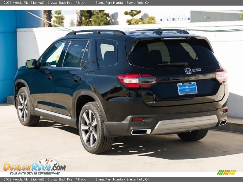 2023 Honda Pilot Elite AWD Crystal Black Pearl / Black Photo #2