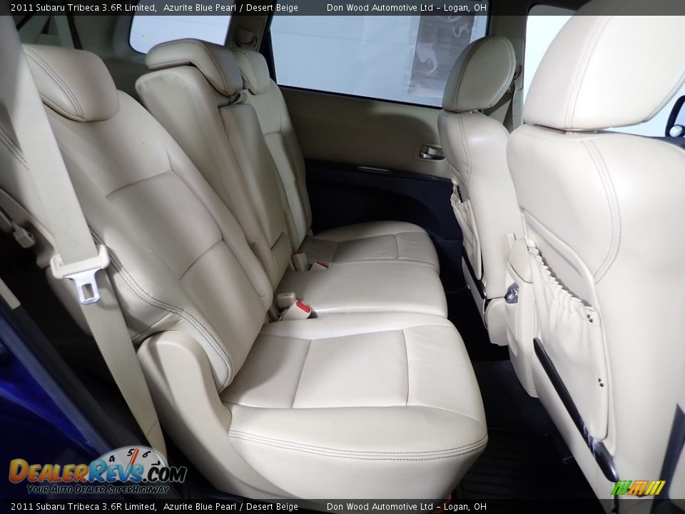 2011 Subaru Tribeca 3.6R Limited Azurite Blue Pearl / Desert Beige Photo #28