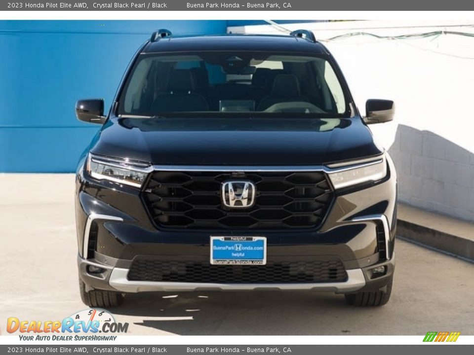 2023 Honda Pilot Elite AWD Crystal Black Pearl / Black Photo #3