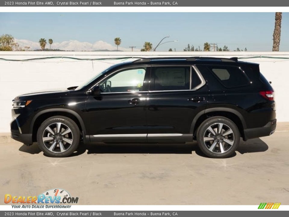 Crystal Black Pearl 2023 Honda Pilot Elite AWD Photo #4