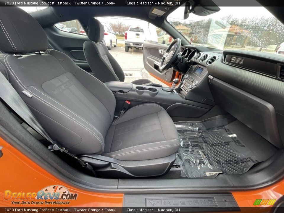 2020 Ford Mustang EcoBoost Fastback Twister Orange / Ebony Photo #18