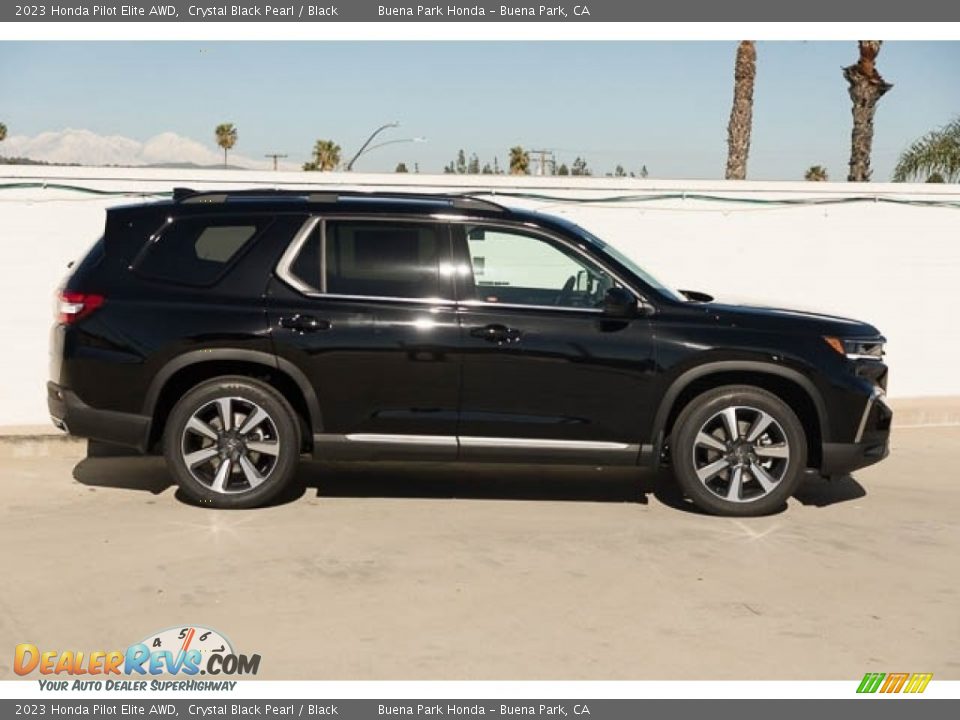 Crystal Black Pearl 2023 Honda Pilot Elite AWD Photo #8