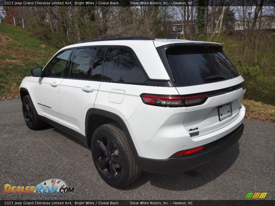 2023 Jeep Grand Cherokee Limited 4x4 Bright White / Global Black Photo #8