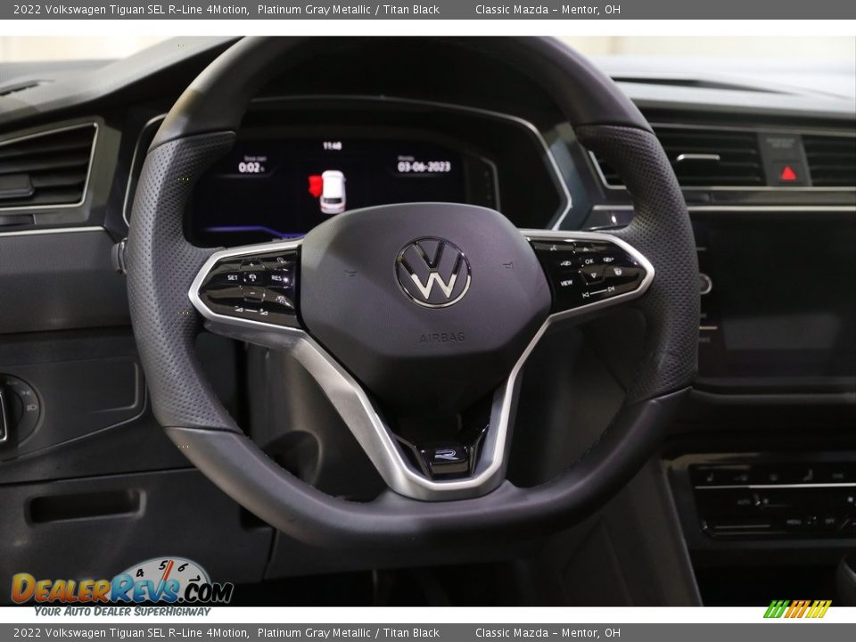 2022 Volkswagen Tiguan SEL R-Line 4Motion Platinum Gray Metallic / Titan Black Photo #7