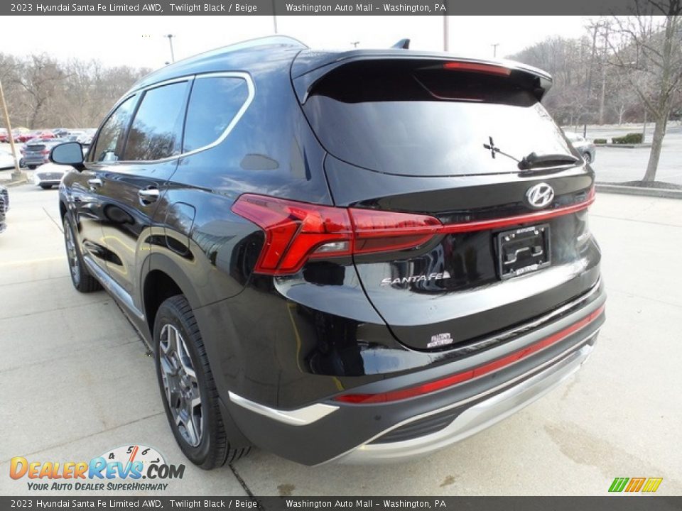 2023 Hyundai Santa Fe Limited AWD Twilight Black / Beige Photo #5