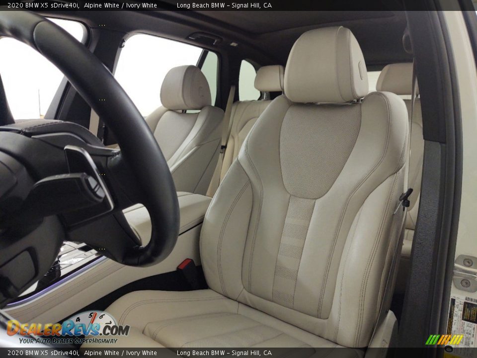 2020 BMW X5 sDrive40i Alpine White / Ivory White Photo #15