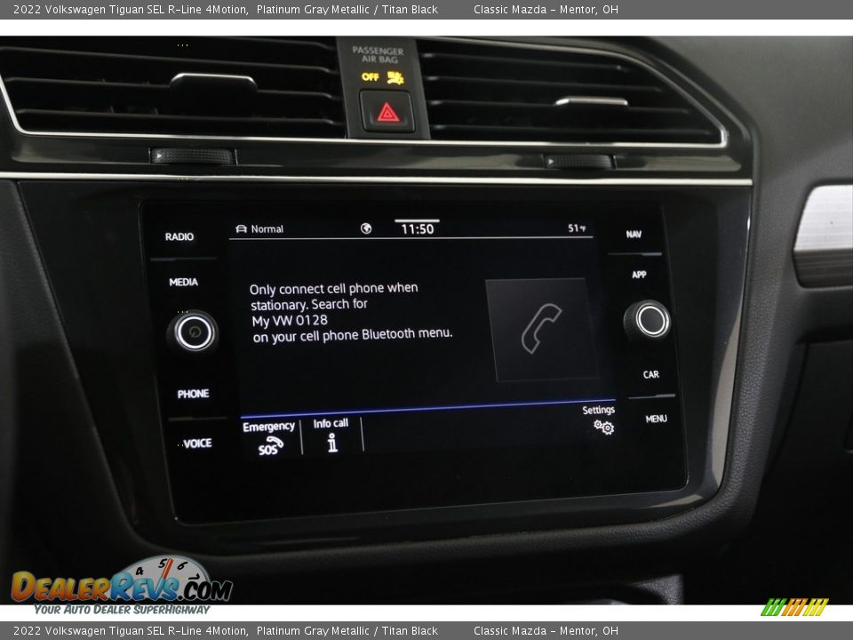 2022 Volkswagen Tiguan SEL R-Line 4Motion Platinum Gray Metallic / Titan Black Photo #11