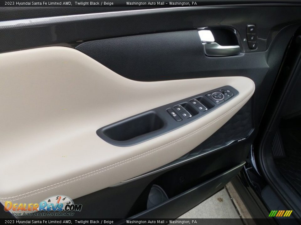 2023 Hyundai Santa Fe Limited AWD Twilight Black / Beige Photo #14