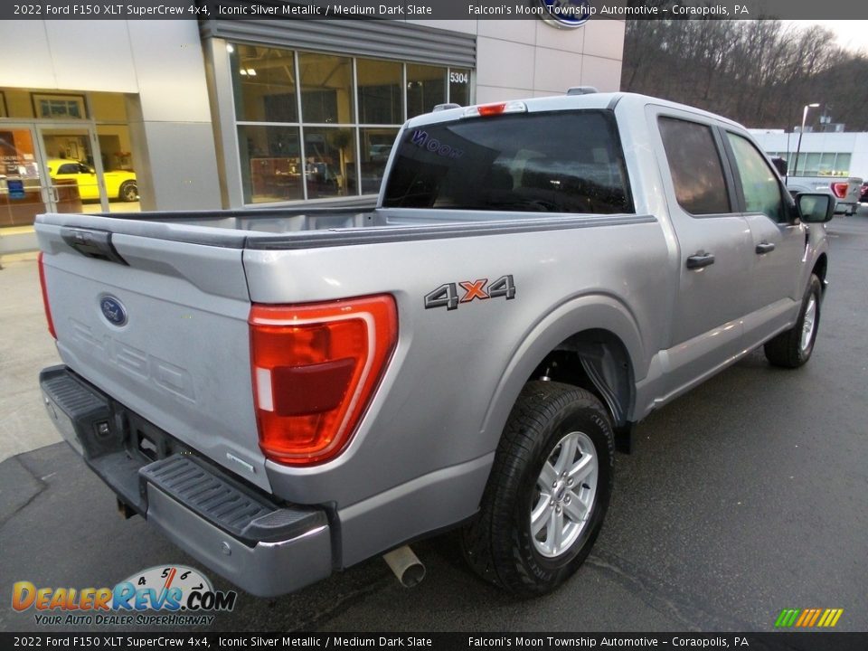 2022 Ford F150 XLT SuperCrew 4x4 Iconic Silver Metallic / Medium Dark Slate Photo #2