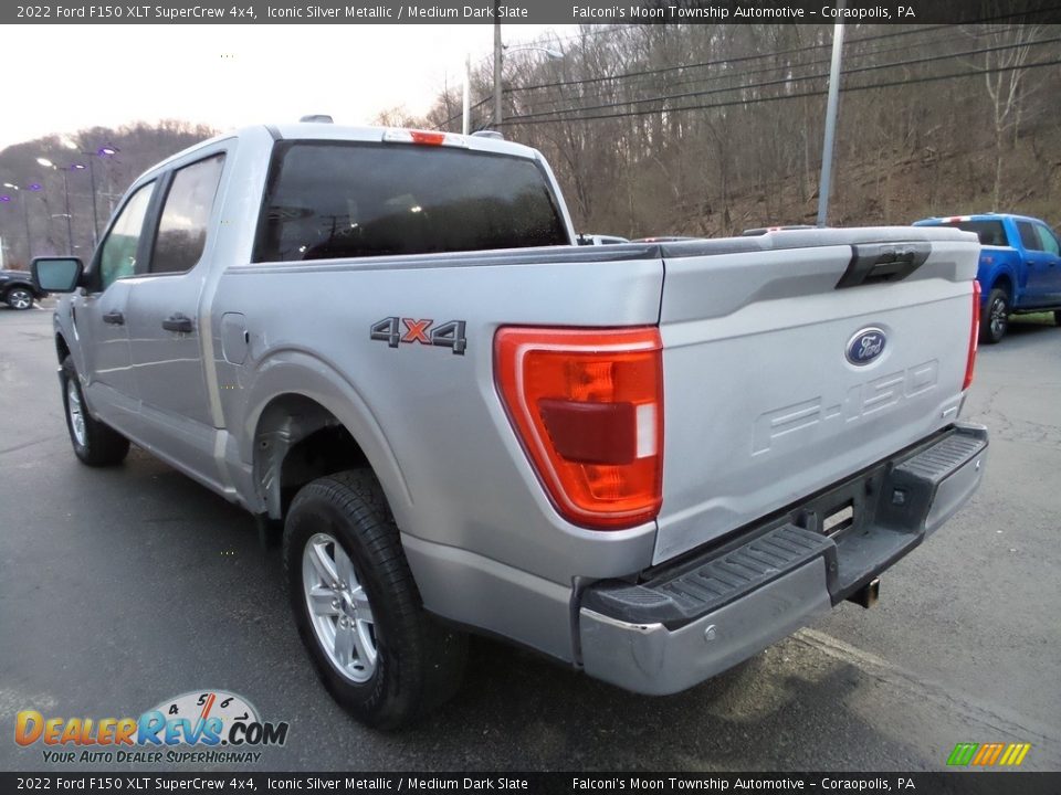 2022 Ford F150 XLT SuperCrew 4x4 Iconic Silver Metallic / Medium Dark Slate Photo #4