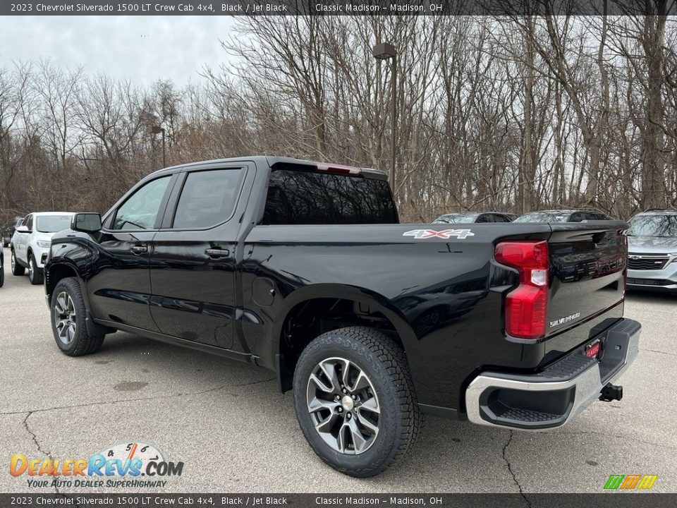 2023 Chevrolet Silverado 1500 LT Crew Cab 4x4 Black / Jet Black Photo #2