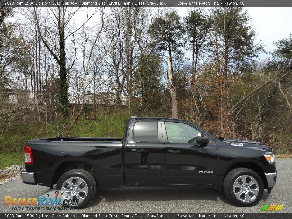Diamond Black Crystal Pearl 2023 Ram 1500 Big Horn Quad Cab 4x4 Photo #5