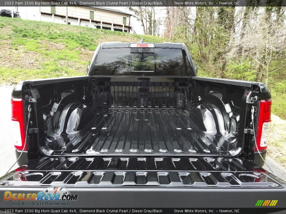 2023 Ram 1500 Big Horn Quad Cab 4x4 Diamond Black Crystal Pearl / Diesel Gray/Black Photo #8