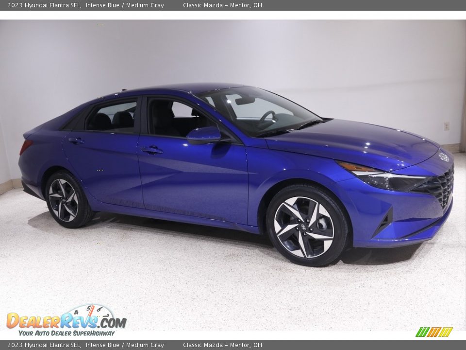 2023 Hyundai Elantra SEL Intense Blue / Medium Gray Photo #1