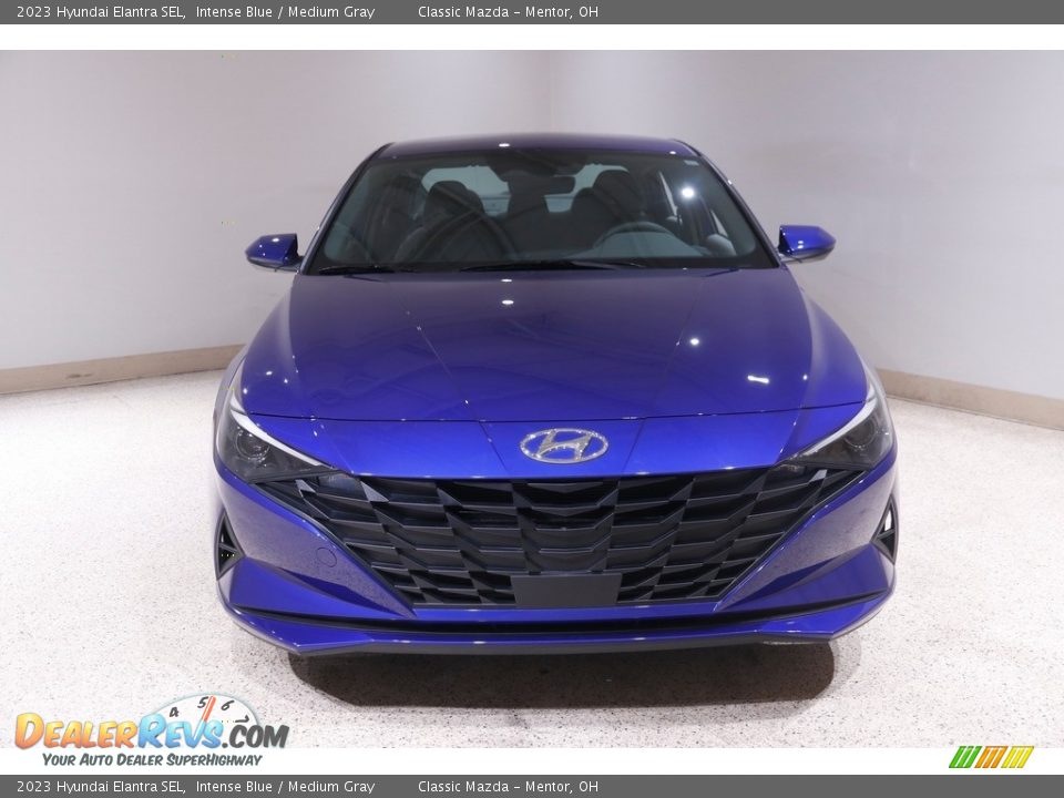 2023 Hyundai Elantra SEL Intense Blue / Medium Gray Photo #2