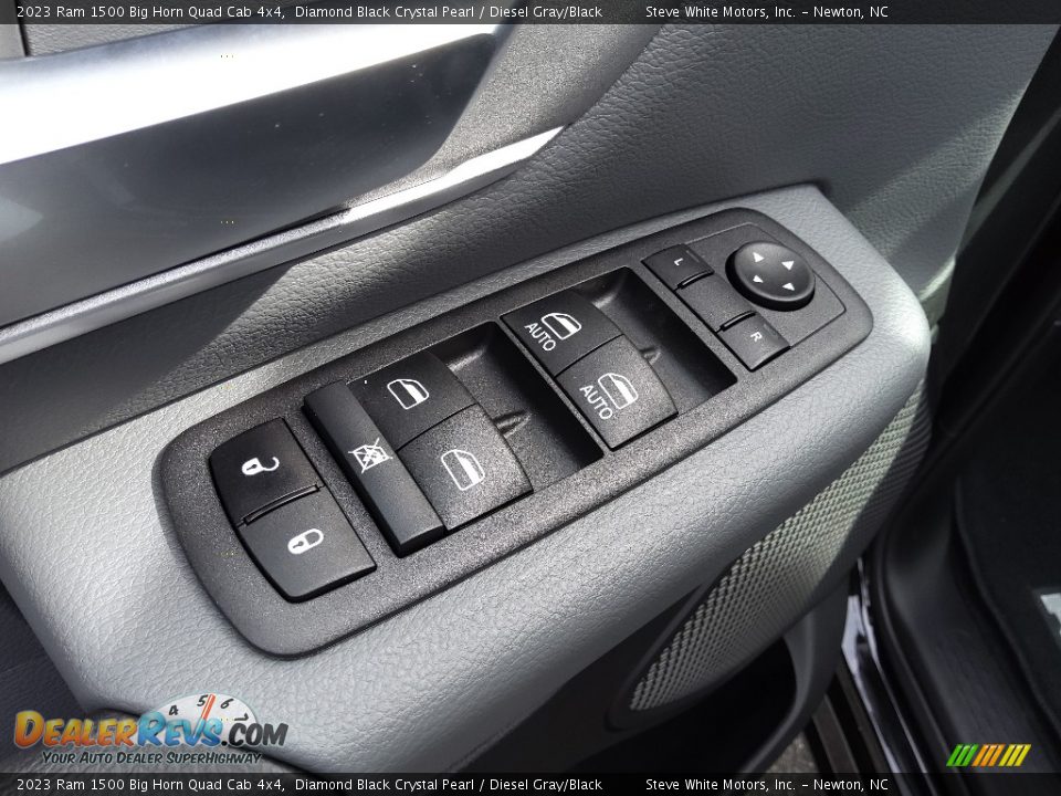 2023 Ram 1500 Big Horn Quad Cab 4x4 Diamond Black Crystal Pearl / Diesel Gray/Black Photo #12
