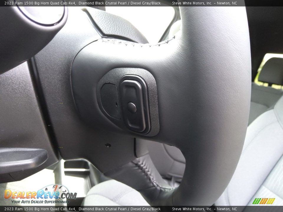 2023 Ram 1500 Big Horn Quad Cab 4x4 Diamond Black Crystal Pearl / Diesel Gray/Black Photo #13