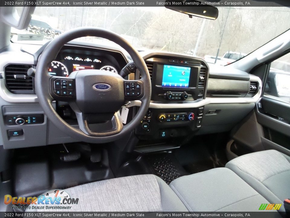 2022 Ford F150 XLT SuperCrew 4x4 Iconic Silver Metallic / Medium Dark Slate Photo #20