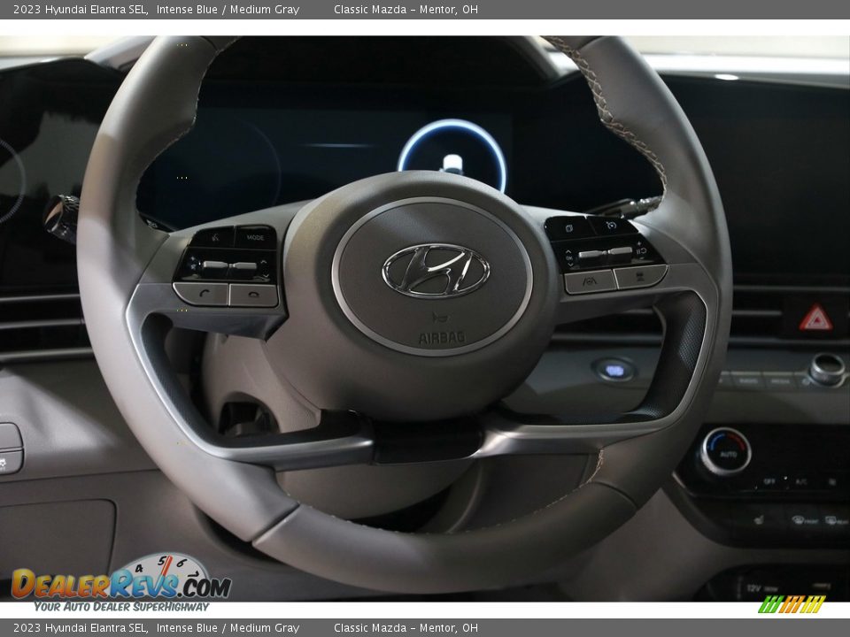 2023 Hyundai Elantra SEL Intense Blue / Medium Gray Photo #7