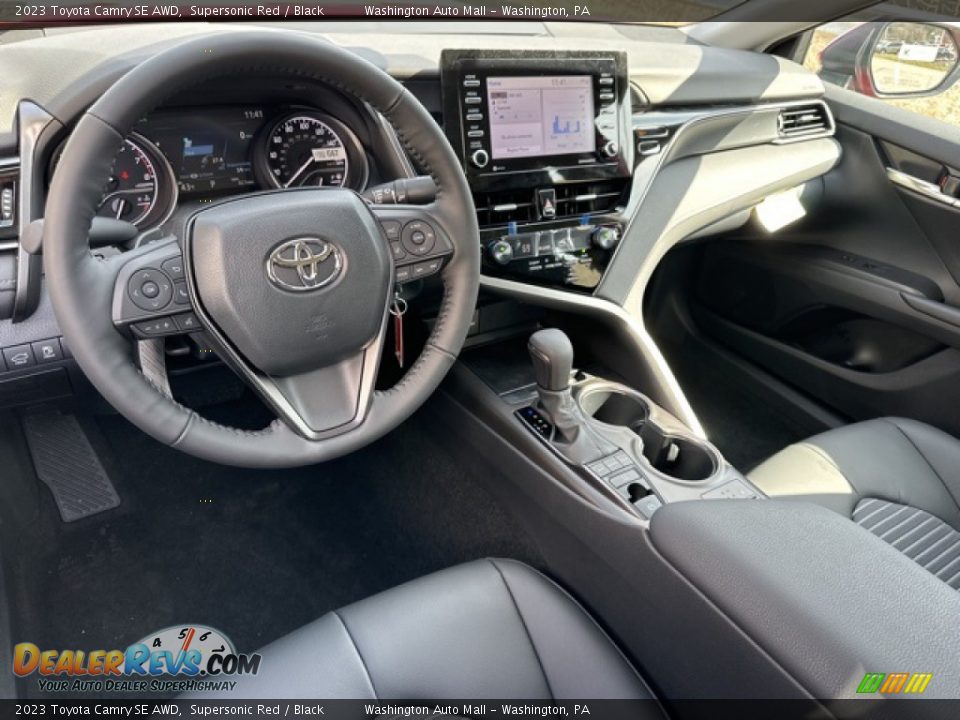 Black Interior - 2023 Toyota Camry SE AWD Photo #3