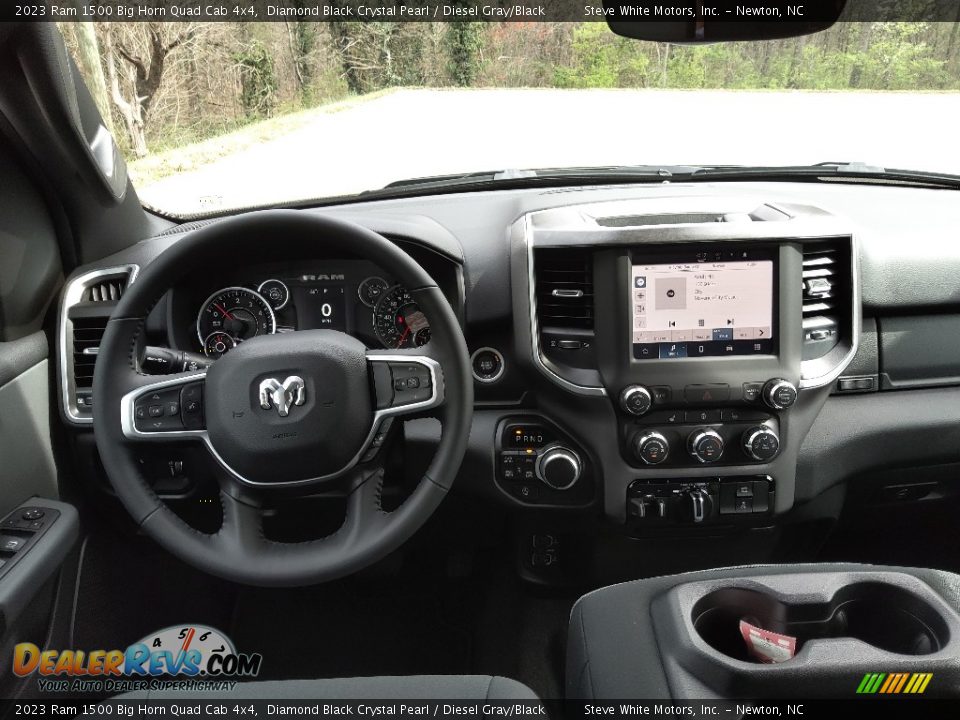 Dashboard of 2023 Ram 1500 Big Horn Quad Cab 4x4 Photo #18