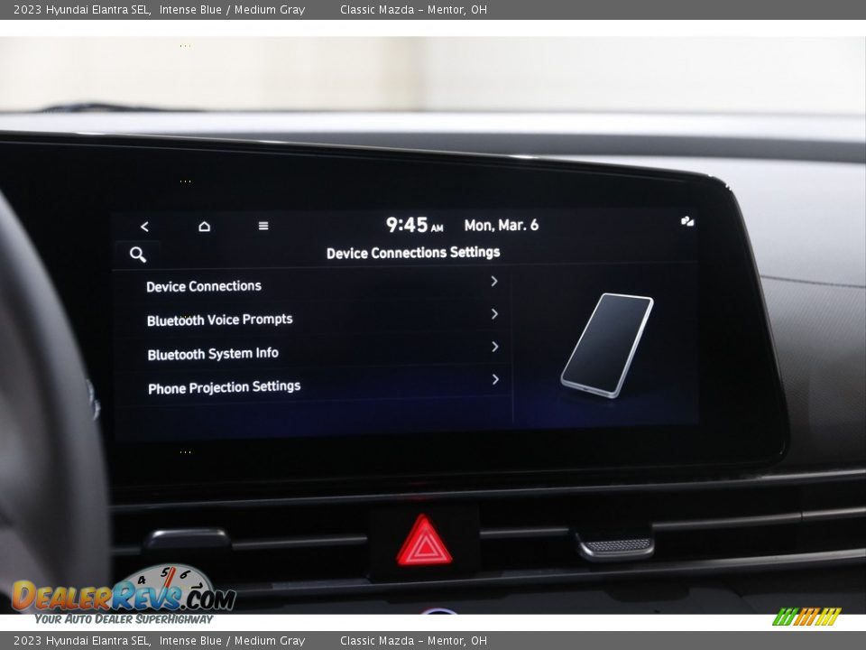 2023 Hyundai Elantra SEL Intense Blue / Medium Gray Photo #12