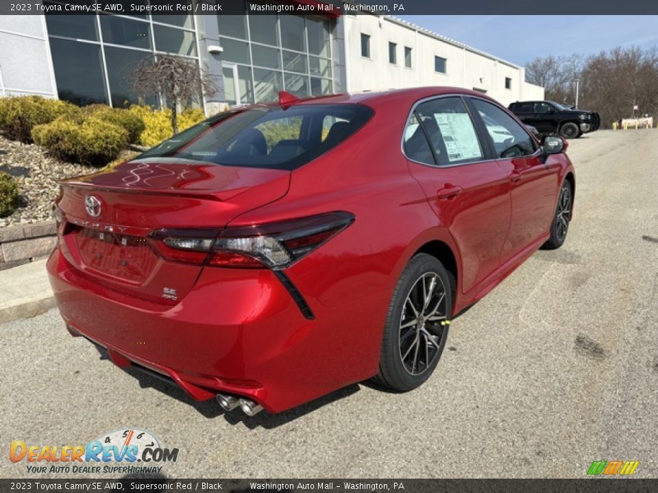 2023 Toyota Camry SE AWD Supersonic Red / Black Photo #9