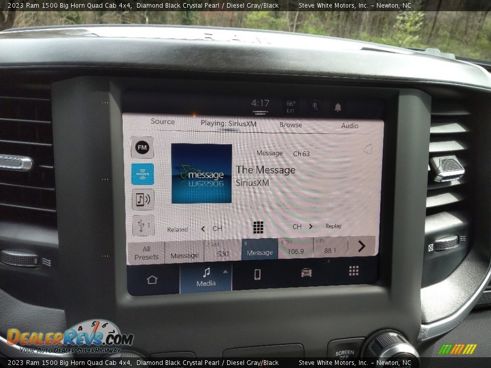 2023 Ram 1500 Big Horn Quad Cab 4x4 Diamond Black Crystal Pearl / Diesel Gray/Black Photo #23