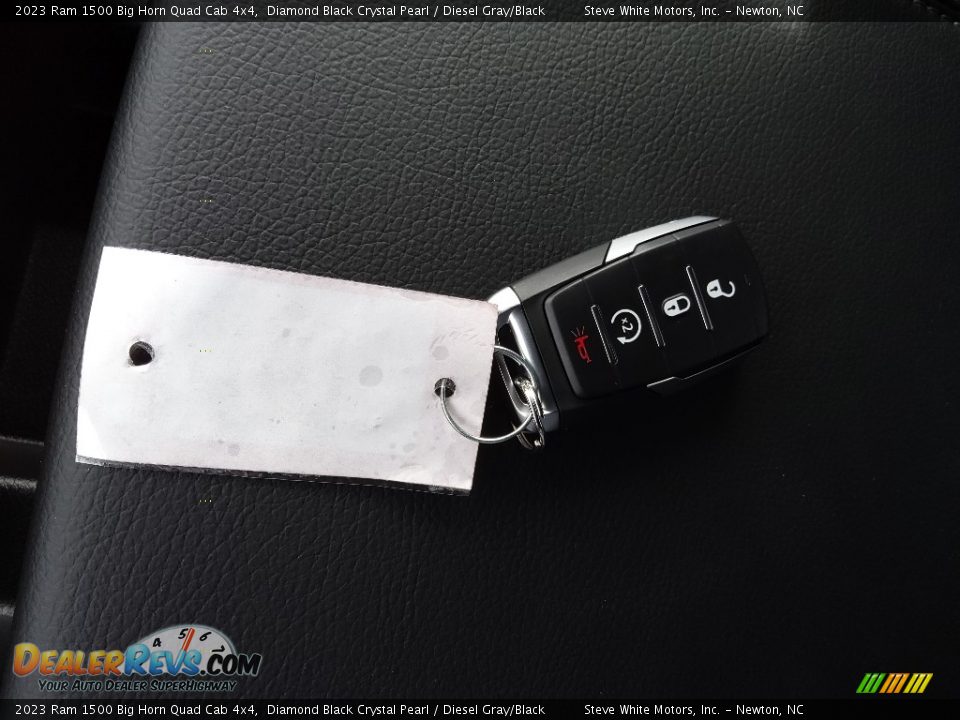 2023 Ram 1500 Big Horn Quad Cab 4x4 Diamond Black Crystal Pearl / Diesel Gray/Black Photo #28