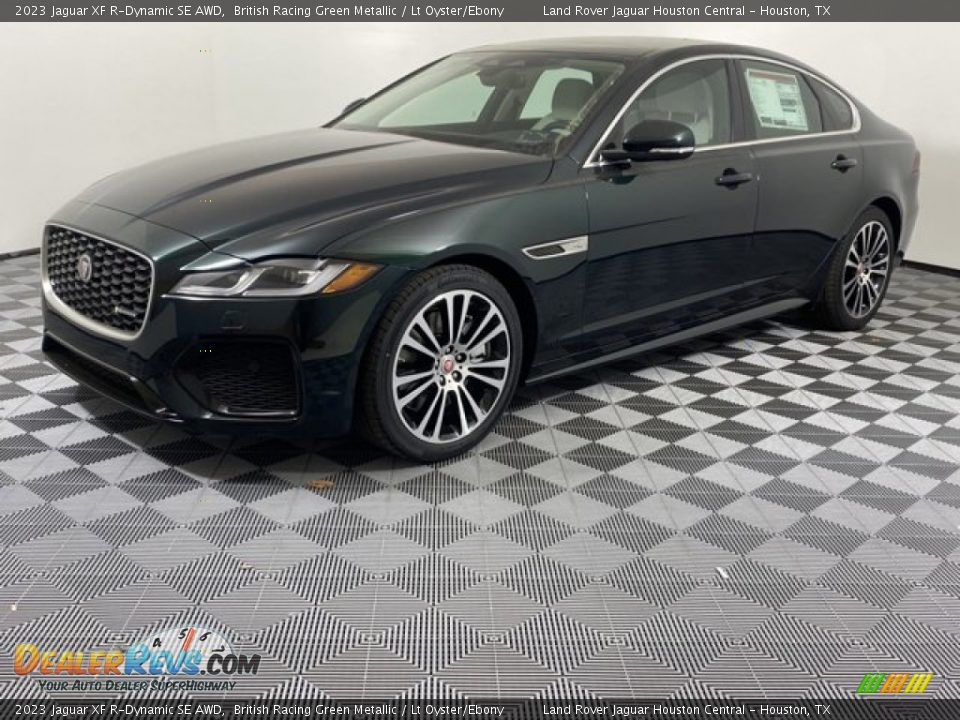 2023 Jaguar XF R-Dynamic SE AWD British Racing Green Metallic / Lt Oyster/Ebony Photo #1