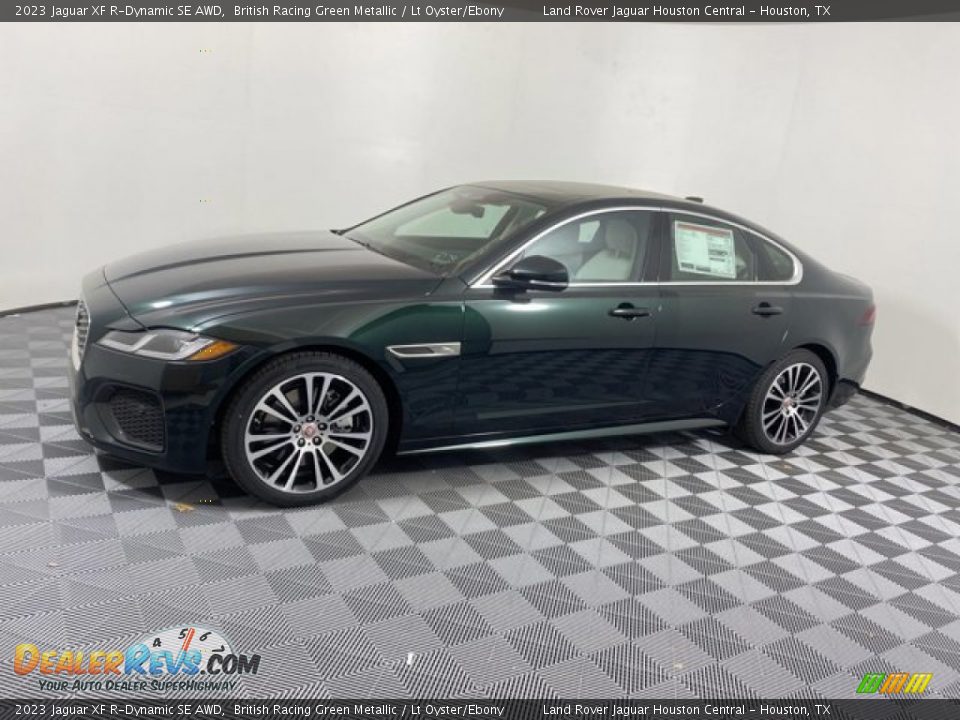 2023 Jaguar XF R-Dynamic SE AWD British Racing Green Metallic / Lt Oyster/Ebony Photo #6