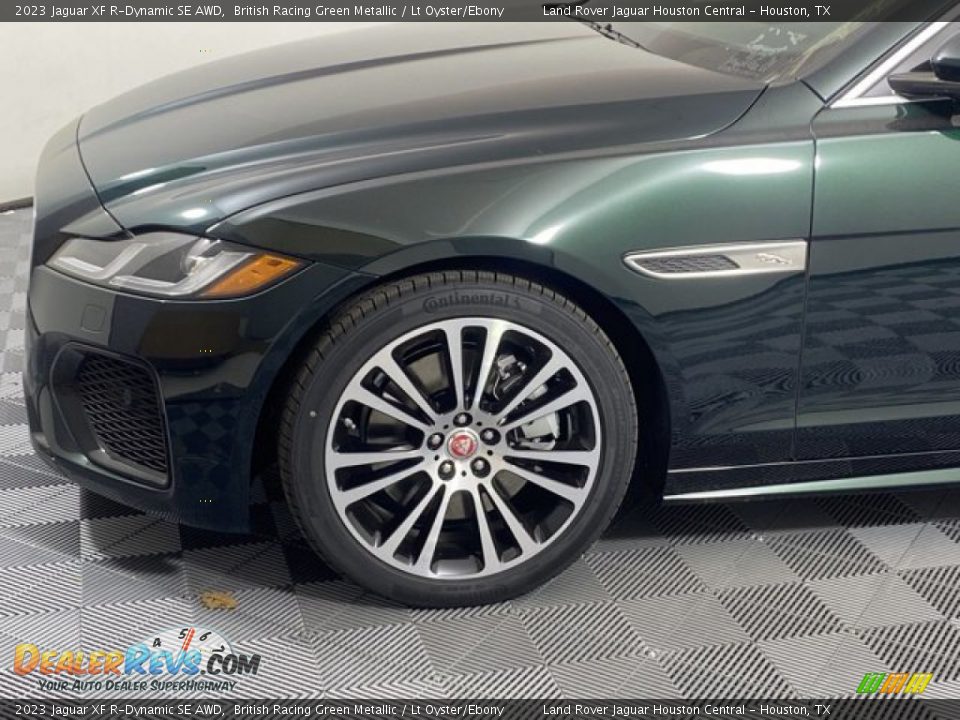 2023 Jaguar XF R-Dynamic SE AWD British Racing Green Metallic / Lt Oyster/Ebony Photo #9