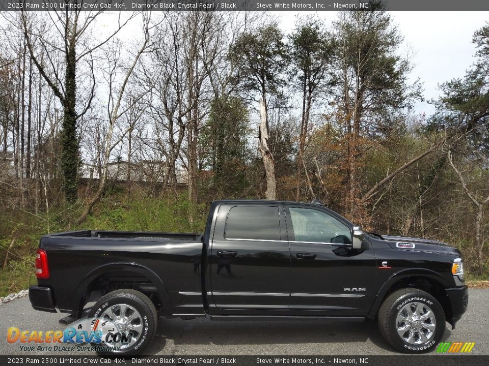 Diamond Black Crystal Pearl 2023 Ram 2500 Limited Crew Cab 4x4 Photo #6