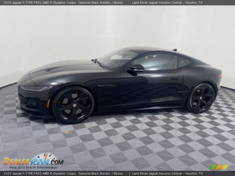 2023 Jaguar F-TYPE P450 AWD R-Dynamic Coupe Santorini Black Metallic / Ebony Photo #5