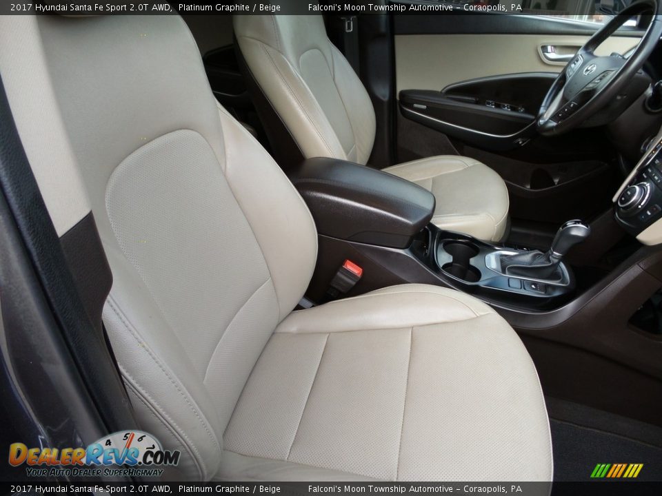 Front Seat of 2017 Hyundai Santa Fe Sport 2.0T AWD Photo #11