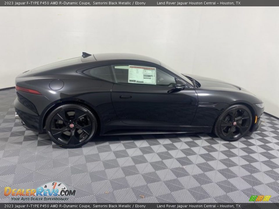 2023 Jaguar F-TYPE P450 AWD R-Dynamic Coupe Santorini Black Metallic / Ebony Photo #10