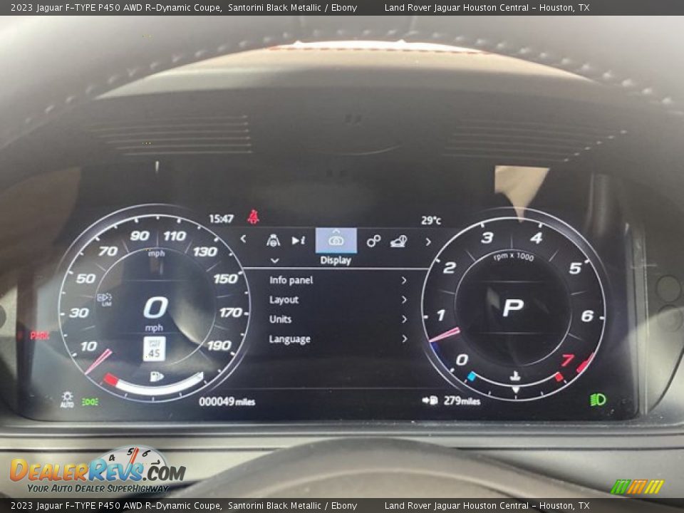 2023 Jaguar F-TYPE P450 AWD R-Dynamic Coupe Gauges Photo #14