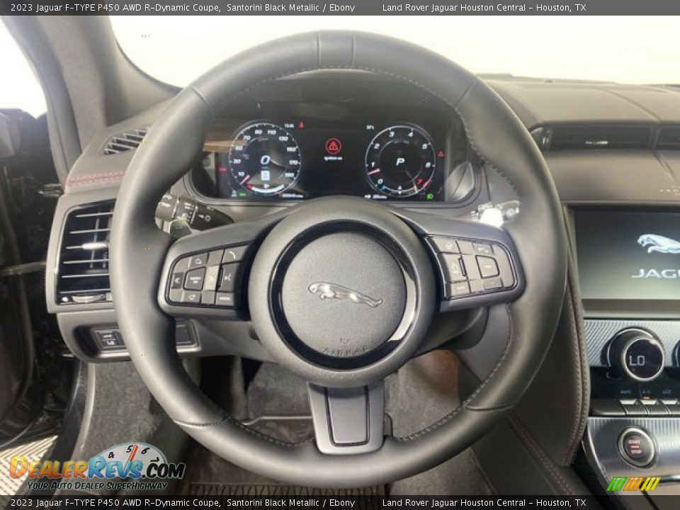 2023 Jaguar F-TYPE P450 AWD R-Dynamic Coupe Steering Wheel Photo #16