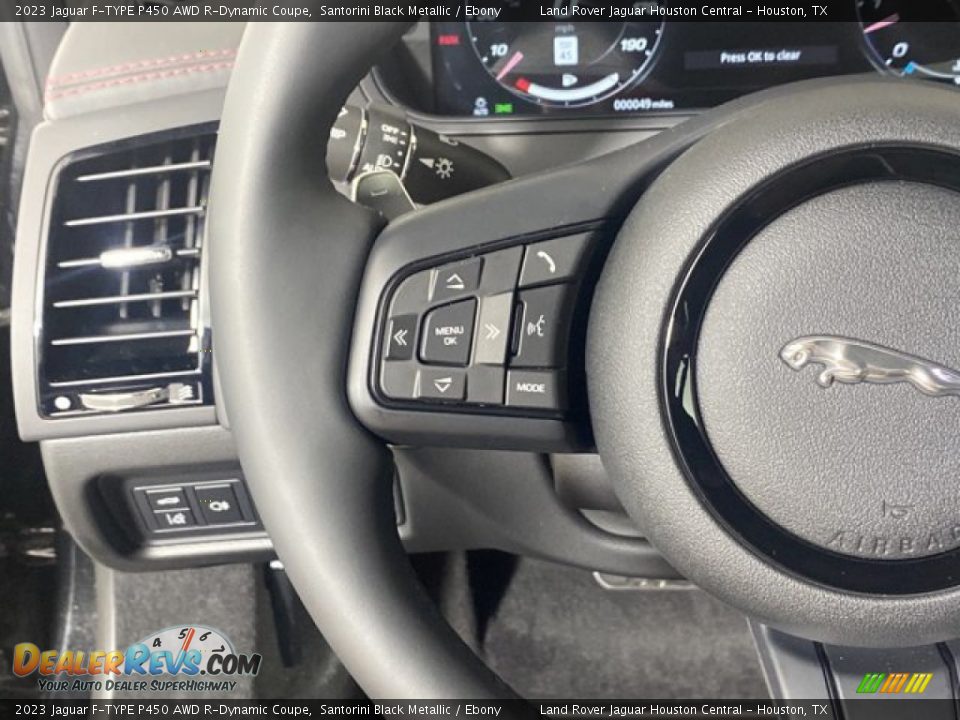 2023 Jaguar F-TYPE P450 AWD R-Dynamic Coupe Steering Wheel Photo #17