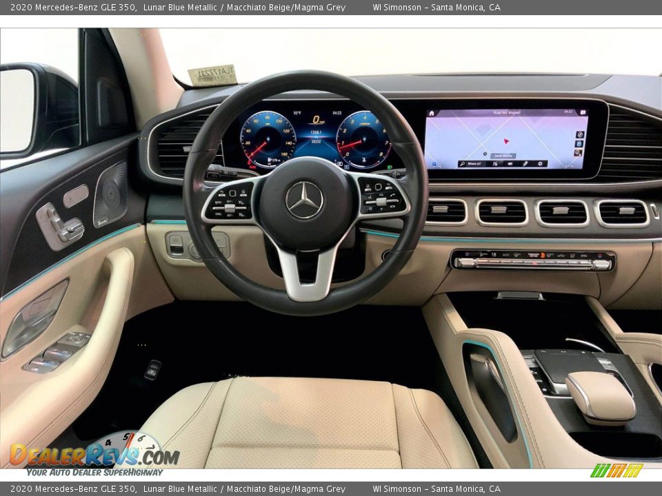 2020 Mercedes-Benz GLE 350 Lunar Blue Metallic / Macchiato Beige/Magma Grey Photo #4