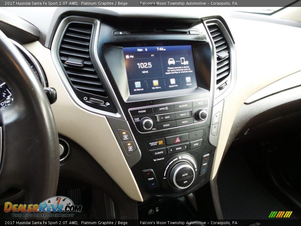 Controls of 2017 Hyundai Santa Fe Sport 2.0T AWD Photo #26