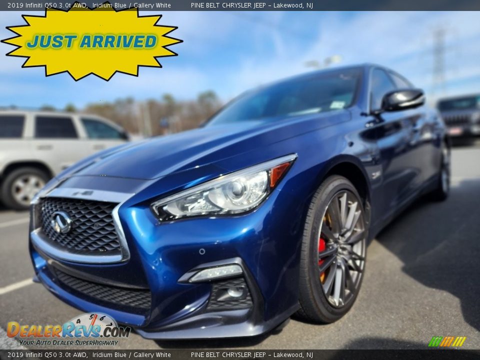 2019 Infiniti Q50 3.0t AWD Iridium Blue / Gallery White Photo #1