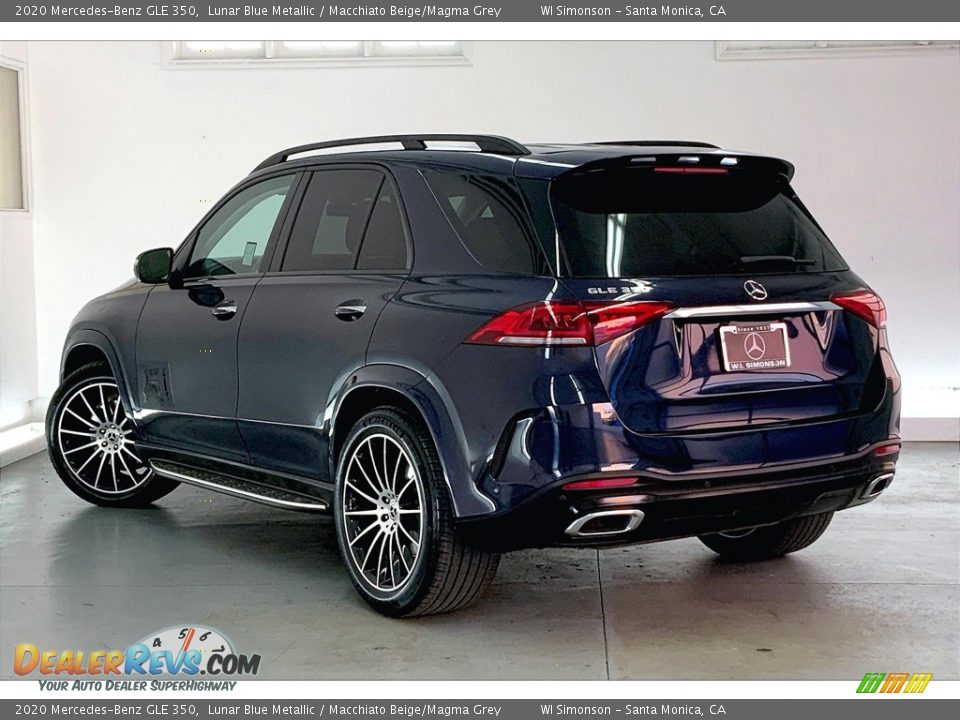 2020 Mercedes-Benz GLE 350 Lunar Blue Metallic / Macchiato Beige/Magma Grey Photo #10