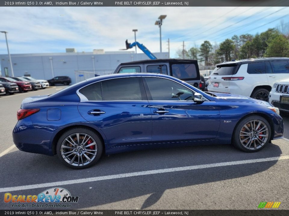 2019 Infiniti Q50 3.0t AWD Iridium Blue / Gallery White Photo #4