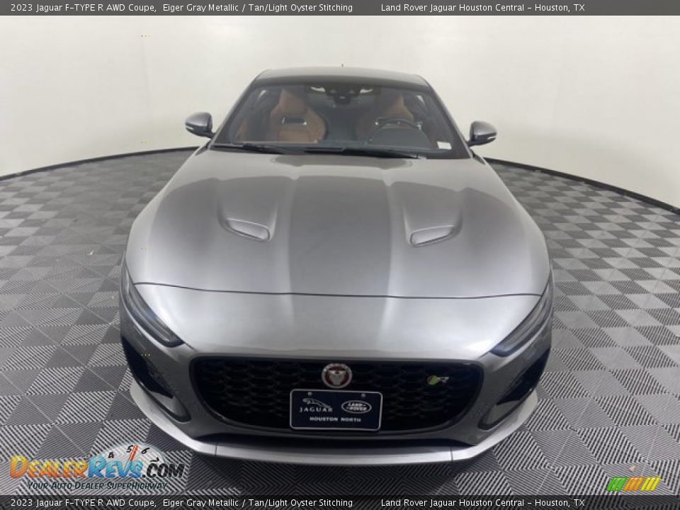 2023 Jaguar F-TYPE R AWD Coupe Eiger Gray Metallic / Tan/Light Oyster Stitching Photo #7