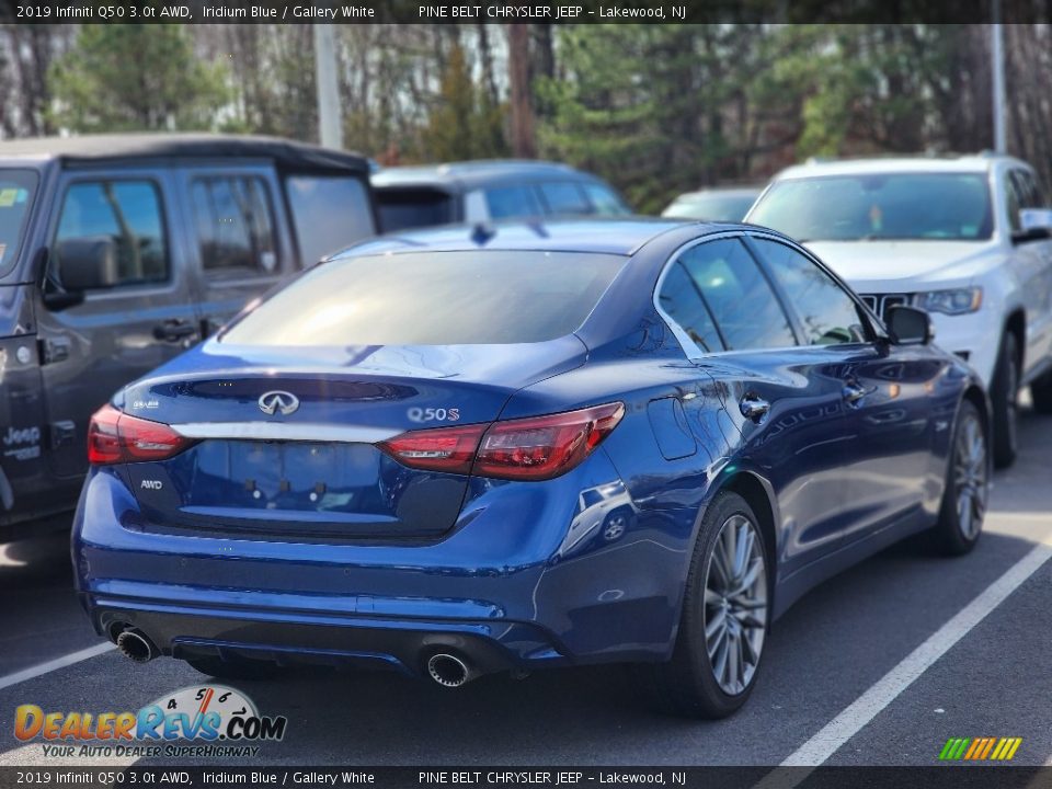 2019 Infiniti Q50 3.0t AWD Iridium Blue / Gallery White Photo #6